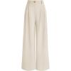 imageAUTOMET Women Wide Leg Dress Pants High Waisted Loose Fit Business Casual Work Trousers with Pockets 2025Beige