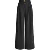 imageAUTOMET Women Wide Leg Dress Pants High Waisted Loose Fit Business Casual Work Trousers with Pockets 2025Black