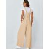 imageAUTOMET Womens Beach Vacation Outfits Jumpsuits Overalls Wide Leg Casual Summer Spring Outfits Rompers Trendy JumpersBeige