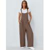 imageAUTOMET Womens Beach Vacation Outfits Jumpsuits Overalls Wide Leg Casual Summer Spring Outfits Rompers Trendy JumpersBrown
