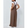 imageAUTOMET Womens Beach Vacation Outfits Jumpsuits Overalls Wide Leg Casual Summer Spring Outfits Rompers Trendy JumpersBrown