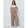 imageAUTOMET Womens Beach Vacation Outfits Jumpsuits Overalls Wide Leg Casual Summer Spring Outfits Rompers Trendy JumpersCoffeegrey