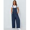 imageAUTOMET Womens Beach Vacation Outfits Jumpsuits Overalls Wide Leg Casual Summer Spring Outfits Rompers Trendy JumpersDenimblue
