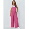 imageAUTOMET Womens Beach Vacation Outfits Jumpsuits Overalls Wide Leg Casual Summer Spring Outfits Rompers Trendy JumpersHotpink