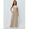 imageAUTOMET Womens Beach Vacation Outfits Jumpsuits Overalls Wide Leg Casual Summer Spring Outfits Rompers Trendy JumpersKhaki