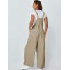 imageAUTOMET Womens Beach Vacation Outfits Jumpsuits Overalls Wide Leg Casual Summer Spring Outfits Rompers Trendy JumpersKhaki