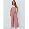 imageAUTOMET Womens Beach Vacation Outfits Jumpsuits Overalls Wide Leg Casual Summer Spring Outfits Rompers Trendy JumpersPink