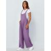 imageAUTOMET Womens Beach Vacation Outfits Jumpsuits Overalls Wide Leg Casual Summer Spring Outfits Rompers Trendy JumpersPurple
