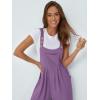 imageAUTOMET Womens Beach Vacation Outfits Jumpsuits Overalls Wide Leg Casual Summer Spring Outfits Rompers Trendy JumpersPurple