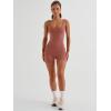 imageAUTOMET Womens Jumpsuits Shorts Rompers Workout One Piece Bodysuits Jumpers Yoga Summer Fashion Vacation Outfits Clothes 2025Rust