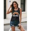imageAUTOMET Womens Loose Fit Casual Flowy Tank Tops Square Neck Trendy Sleeveless Summer Tops Clothes Outfits 2025Rainbowblack