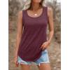 imageAUTOMET Womens Loose Fit Casual Flowy Tank Tops Square Neck Trendy Sleeveless Summer Tops Clothes Outfits 2025Wine