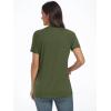 imageAUTOMET Womens Short Sleeve Shirts Business Casual Tops Summer Trendy Tshirts Dressy Tee Fashion Blouses Outfits 2025Armygreen