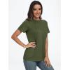 imageAUTOMET Womens Short Sleeve Shirts Business Casual Tops Summer Trendy Tshirts Dressy Tee Fashion Blouses Outfits 2025Armygreen