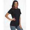 imageAUTOMET Womens Short Sleeve Shirts Business Casual Tops Summer Trendy Tshirts Dressy Tee Fashion Blouses Outfits 2025Black