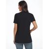 imageAUTOMET Womens Short Sleeve Shirts Business Casual Tops Summer Trendy Tshirts Dressy Tee Fashion Blouses Outfits 2025Black