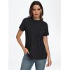 imageAUTOMET Womens Short Sleeve Shirts Business Casual Tops Summer Trendy Tshirts Dressy Tee Fashion Blouses Outfits 2025Black