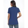 imageAUTOMET Womens Short Sleeve Shirts Business Casual Tops Summer Trendy Tshirts Dressy Tee Fashion Blouses Outfits 2025Greyblue