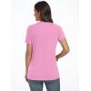 imageAUTOMET Womens Short Sleeve Shirts Business Casual Tops Summer Trendy Tshirts Dressy Tee Fashion Blouses Outfits 2025Pink