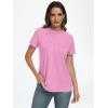 imageAUTOMET Womens Short Sleeve Shirts Business Casual Tops Summer Trendy Tshirts Dressy Tee Fashion Blouses Outfits 2025Pink