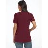 imageAUTOMET Womens Short Sleeve Shirts Business Casual Tops Summer Trendy Tshirts Dressy Tee Fashion Blouses Outfits 2025Winered