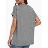 imageAUTOMET Womens Tops Short Sleeve V Neck Shirts with Chest Pockets Loose Casual Basic Tees Summer Clothes Outfits 2025Grey