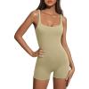 imageAUTOMET Womens Jumpsuits Shorts Rompers Workout One Piece Bodysuits Jumpers Yoga Summer Fashion Vacation Outfits Clothes 2025Taupebeige