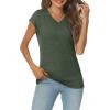 imageAUTOMET Summer Tops for Women T Shirts 2025 Beach Vacation Fashion Spring Dressy Business Casual Outfits Workout Boho ClothesArmygreen