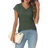 imageAUTOMET Summer Tops for Women T Shirts 2025 Beach Vacation Fashion Spring Dressy Business Casual Outfits Workout Boho ClothesArmygreen