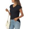 imageAUTOMET Summer Tops for Women T Shirts 2025 Beach Vacation Fashion Spring Dressy Business Casual Outfits Workout Boho ClothesBlack