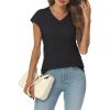 imageAUTOMET Summer Tops for Women T Shirts 2025 Beach Vacation Fashion Spring Dressy Business Casual Outfits Workout Boho ClothesBlack