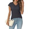 imageAUTOMET Summer Tops for Women T Shirts 2025 Beach Vacation Fashion Spring Dressy Business Casual Outfits Workout Boho ClothesBlackgrey
