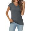 imageAUTOMET Summer Tops for Women T Shirts 2025 Beach Vacation Fashion Spring Dressy Business Casual Outfits Workout Boho ClothesBlackgrey