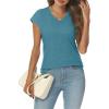 imageAUTOMET Summer Tops for Women T Shirts 2025 Beach Vacation Fashion Spring Dressy Business Casual Outfits Workout Boho ClothesBluegreen