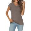 imageAUTOMET Summer Tops for Women T Shirts 2025 Beach Vacation Fashion Spring Dressy Business Casual Outfits Workout Boho ClothesCoffee