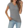 imageAUTOMET Summer Tops for Women T Shirts 2025 Beach Vacation Fashion Spring Dressy Business Casual Outfits Workout Boho ClothesGrey