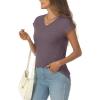 imageAUTOMET Summer Tops for Women T Shirts 2025 Beach Vacation Fashion Spring Dressy Business Casual Outfits Workout Boho ClothesHeathergrey