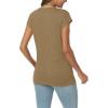 imageAUTOMET Summer Tops for Women T Shirts 2025 Beach Vacation Fashion Spring Dressy Business Casual Outfits Workout Boho ClothesKhaki