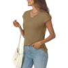 imageAUTOMET Summer Tops for Women T Shirts 2025 Beach Vacation Fashion Spring Dressy Business Casual Outfits Workout Boho ClothesKhaki