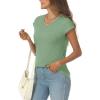 imageAUTOMET Summer Tops for Women T Shirts 2025 Beach Vacation Fashion Spring Dressy Business Casual Outfits Workout Boho ClothesLightgreen
