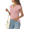 imageAUTOMET Summer Tops for Women T Shirts 2025 Beach Vacation Fashion Spring Dressy Business Casual Outfits Workout Boho ClothesLightpink