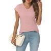 imageAUTOMET Summer Tops for Women T Shirts 2025 Beach Vacation Fashion Spring Dressy Business Casual Outfits Workout Boho ClothesLightpink