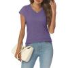 imageAUTOMET Summer Tops for Women T Shirts 2025 Beach Vacation Fashion Spring Dressy Business Casual Outfits Workout Boho ClothesPurple