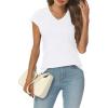 imageAUTOMET Summer Tops for Women T Shirts 2025 Beach Vacation Fashion Spring Dressy Business Casual Outfits Workout Boho ClothesWhite