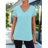 imageAUTOMET TShirts Short Sleeve V Neck Tees Tops for Women Fashion Trendy Lightweight Soft Casual Summer Outfits Clothes 2025Aqua