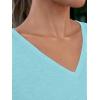 imageAUTOMET TShirts Short Sleeve V Neck Tees Tops for Women Fashion Trendy Lightweight Soft Casual Summer Outfits Clothes 2025Aqua