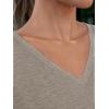 imageAUTOMET TShirts Short Sleeve V Neck Tees Tops for Women Fashion Trendy Lightweight Soft Casual Summer Outfits Clothes 2025Coffegrey
