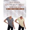imageAUTOMET TShirts Short Sleeve V Neck Tees Tops for Women Fashion Trendy Lightweight Soft Casual Summer Outfits Clothes 2025Cream
