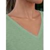 imageAUTOMET TShirts Short Sleeve V Neck Tees Tops for Women Fashion Trendy Lightweight Soft Casual Summer Outfits Clothes 2025Green