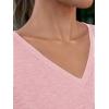 imageAUTOMET TShirts Short Sleeve V Neck Tees Tops for Women Fashion Trendy Lightweight Soft Casual Summer Outfits Clothes 2025Lightpink